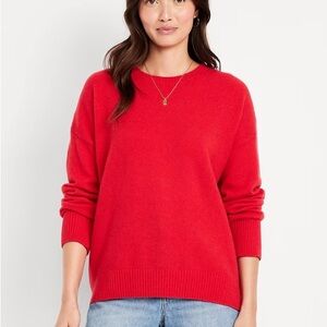 Old Navy Bright Red Women's Crew Neck Sweater